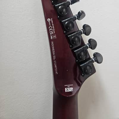 ESP LTD MH-1000 Evertune Dark Brown Sunburst w/Gator Transit Bag image 7