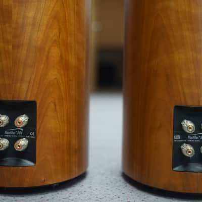 B&W Nautilus 804 Floor Standing Stereo Speakers in Cherry w/ Box & Accessories image 10
