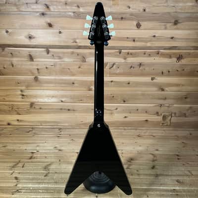 Epiphone Jimi Hendrix "Love Drops" Flying V Left Handed Electric Guitar - Ebony image 5