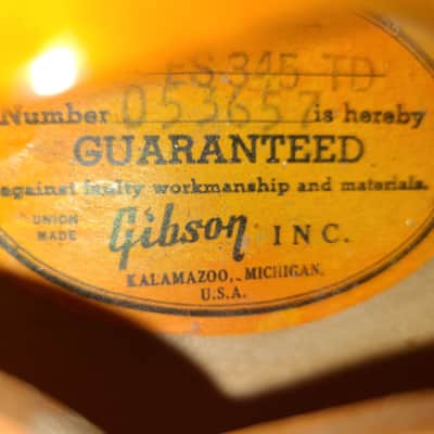 Gibson ES345TD 1967 - Sunburst image 7