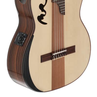Manuel Rodriguez Cortado Santo Rosewood 4/4 Gloss E-Acoustic Cutaway (501462) image 8