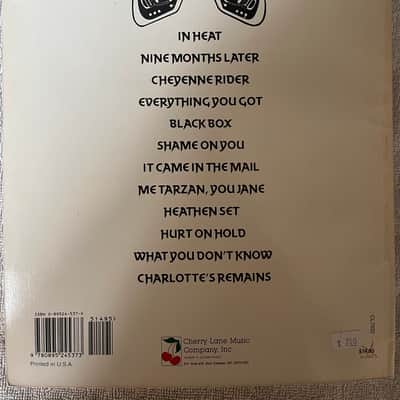 The Fuzztones - In Heat - Guitar Tab / Tablature Book image 2