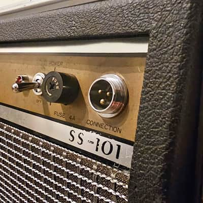 Pearl SS-101 100W Solid State Guitar Combo Amp 1970s w/ Original Aluminum Case image 11