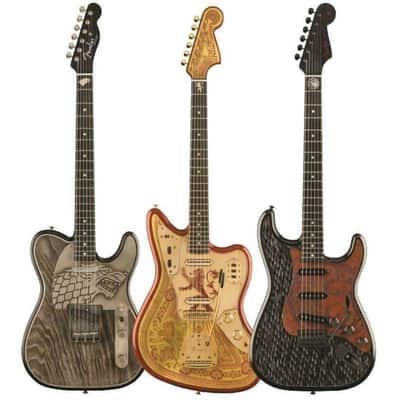Fender Custom Game Of Thrones 3 Guitar Complete Set In Stock image 1