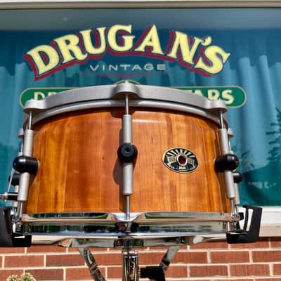Bison Volcano 7x14-15 Multi-Diameter Snare Drum Black Walnut Stave Shell image 11