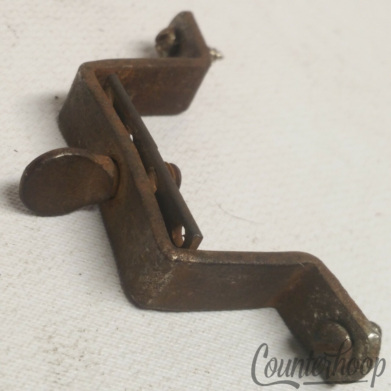 Early American Butt Plate Snare Wire Adjustable Tensioner 2" Hole Spacing Drum — main photograph