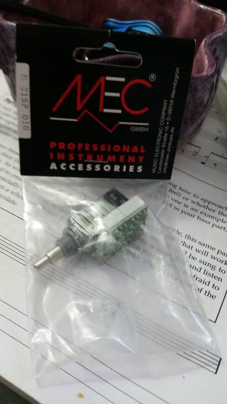 Warwick MEC Volume/Blend Push/Pull potentiometer image 1