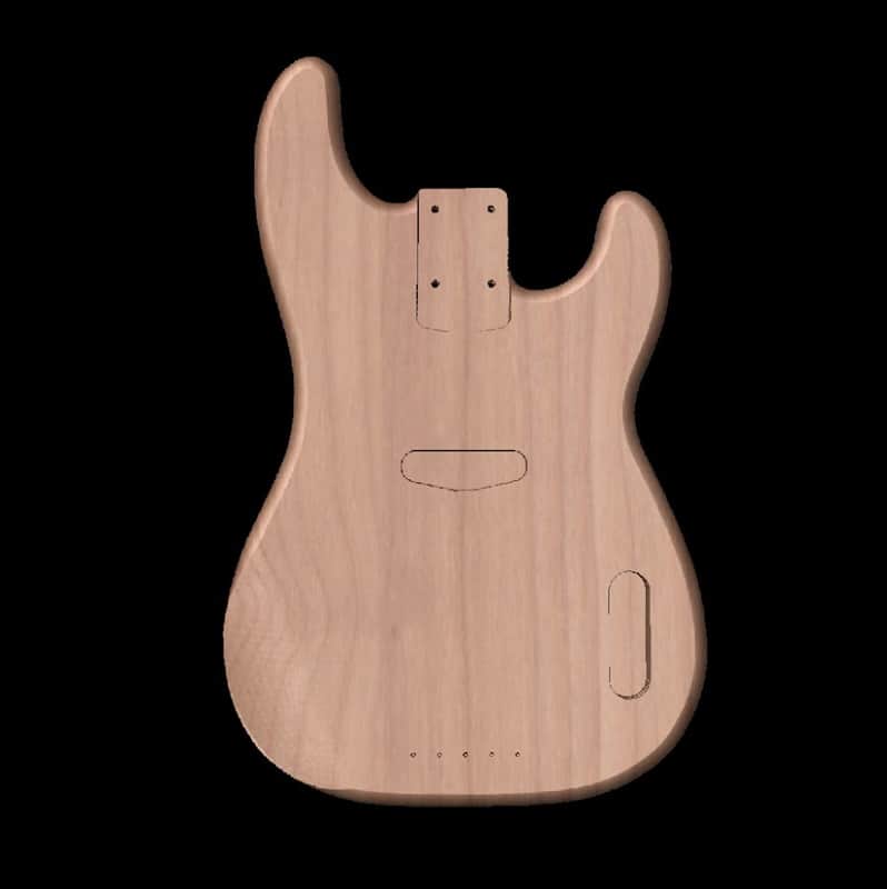 Custom Made To Order Unfinished 2 Piece Alder PB54 Bass Body Fits P Bass Precision Bass Neck image 1