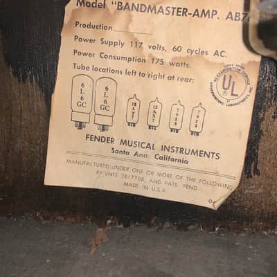 Fender Bandmaster 1967-1968 Blackline AB763 image 3