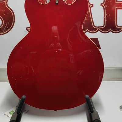 Burny RSA-70 CR Hollow Body Cherry Electric Guitar image 4