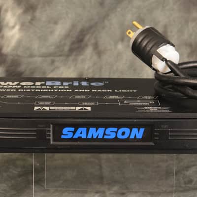 Samson  PB9 Power Brite Distribution Conditioner Single Space Rack Rider w Pull Out Light image 1