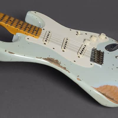 Fender Custom Shop Stratocaster 1957 Hardtail REL Faded Aged Sonic Blue 2022 image 3