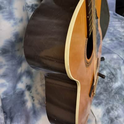 Vintage RARE 1970 Sears Roebuck by Harmony Model H1277 12 String Acoustic Guitar NY Neck Reset Pro Setup Original Soft Shell Case image 5
