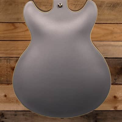 Ibanez AS73G Semi-Hollowbody Guitar Moonstone Silver Flat image 3