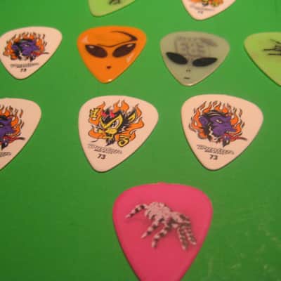 Halloween Horror 17 Guitar Picks Frankenstein, Wolfman, Aliens, Bats, Spiders, Skulls image 6