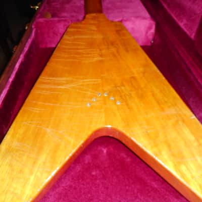 Scarecrow Guitars 59 korina V tribute, Hand Made with aged korina and Brazilian Rosewood Fret board Gibson HSC image 8
