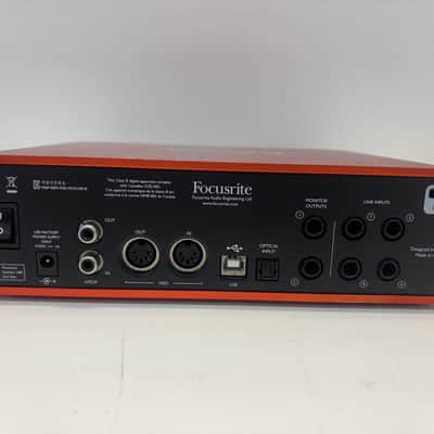 Focusrite Scarlett 18i8 2nd Gen USB Audio Interface 2016 - 2018 - Red / Black image 6