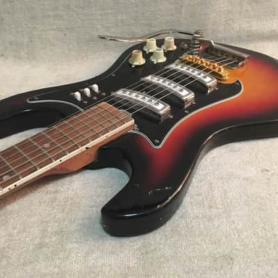 1960's Norma EG 413-3T Sunburst Finish Triple Pickup Vintage | Reverb