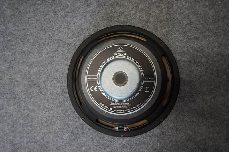 Behringer 12SW800AB 800-wat 8-ohm 12" Subwoofer Speaker Black image 1
