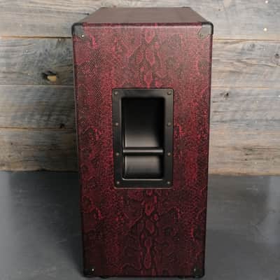 ENGL E412VGB Custom Shop Straight 4x12" Guitar Speaker Cabinet - Red Snakeskin - Open Box image 5