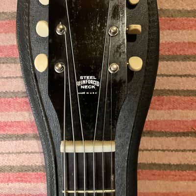 1960's Harmony Holiday H-45 Stratotone Guitar w/Original Case image 3