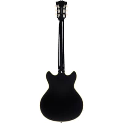 D'Angelico Excel Mini DC Tour Electric Guitar (Semi-Hollowbody - Black) image 5