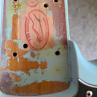 Fender  Custom shop Jazz bass 1989 - Daphne blue image 8