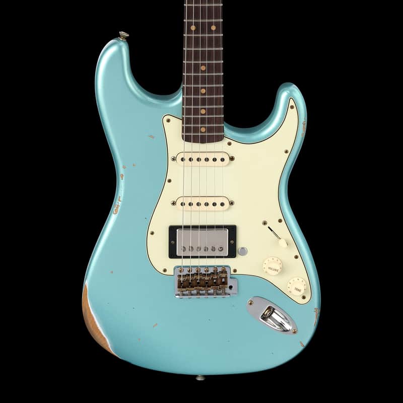 Fender Custom Shop 1959 Stratocaster RI Limited Edition HSS Relic - Daphne Blue Metallic-Blue image 1