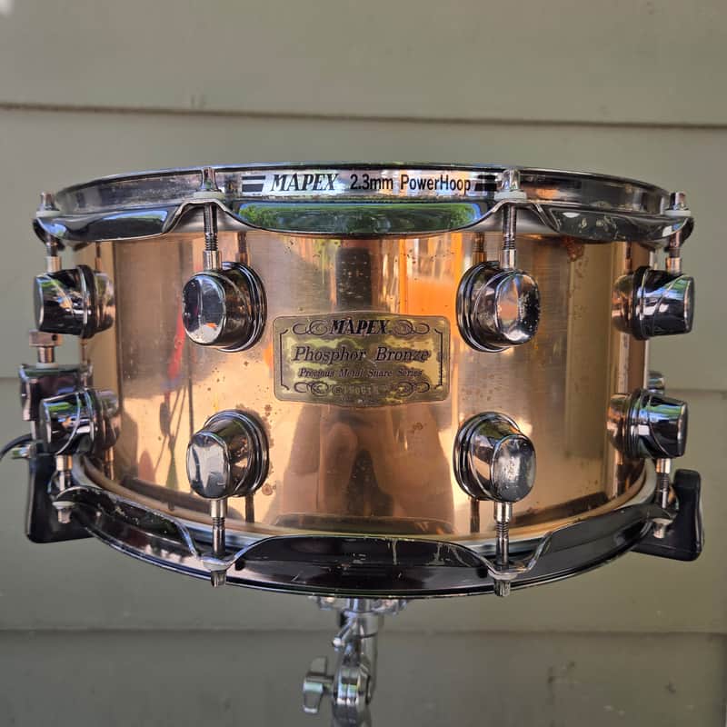 Mapex 6.5x14 Black Panther Phosphor Bronze Snare Drum image 1