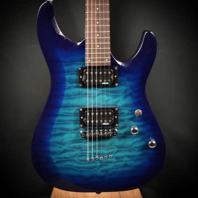 Schecter C-6 Plus - Ocean Blue Burst (443) image 2