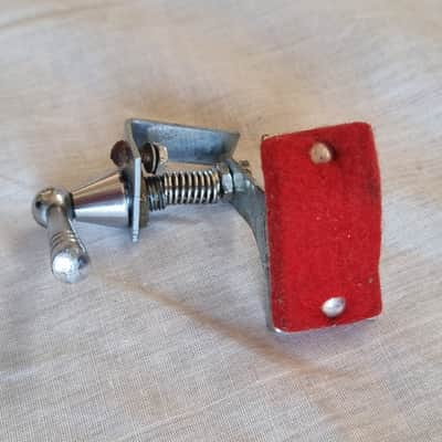 Ludwig Vintage Baseball Bat Red Felt Muffler Tone Control 1960s - Chrome No. 1 image 4