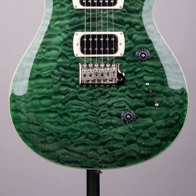 PRS SE Custom 24 Quilt Electric Guitar - Teal Black image 1