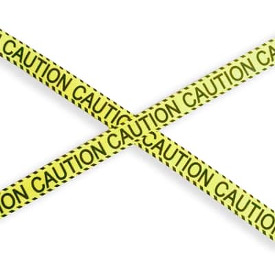 2x SnareFlair Custom Snare Drum Percussion Straps Caution Tape Black Yellow USA Made Snare Flair image 3