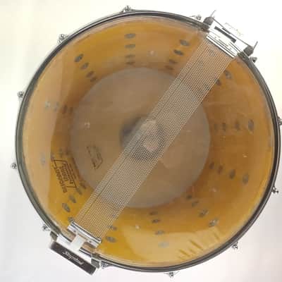Slingerland 12x15"12Lug TDR White Gloss Marching Snare Drum Vintage70s Maple USA image 10
