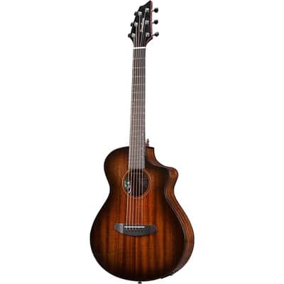 Breedlove Organic Wildwood Pro CE All-African Mahogany Companion Acoustic-Electric Guitar Regular Suede image 3