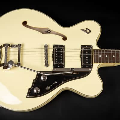 2018 Duesenberg Fullerton CC - Vintage White | German Semi-Hollow Thinline Tremolo P90 Pickup PLEK | CoA OHSC image 4