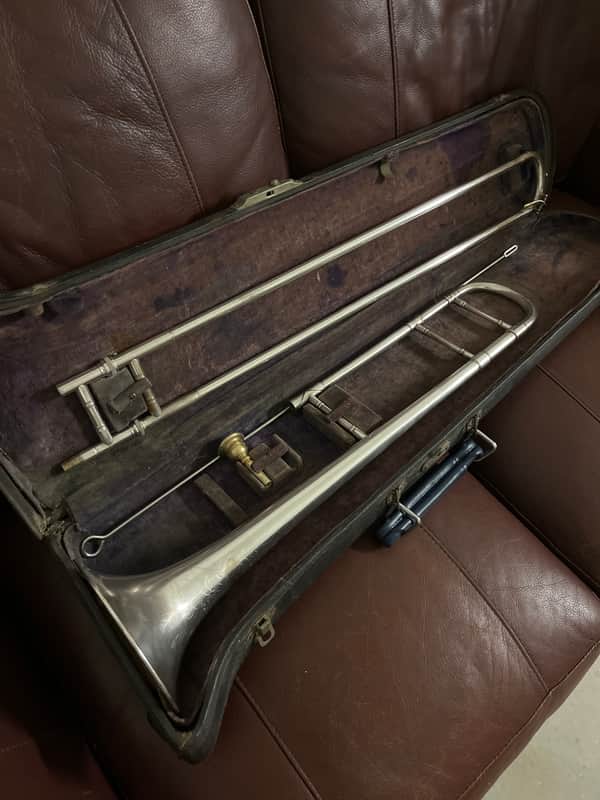 Conn 4H Bb Tenor Trombone (1916) SN 150890 (Gold wash bell) (4) (S) (LP) (professional) 7” Bell image 1