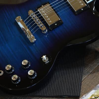 2001 Gibson SG Supreme Electric Guitar Figured Midnight Burst + OHSC image 6