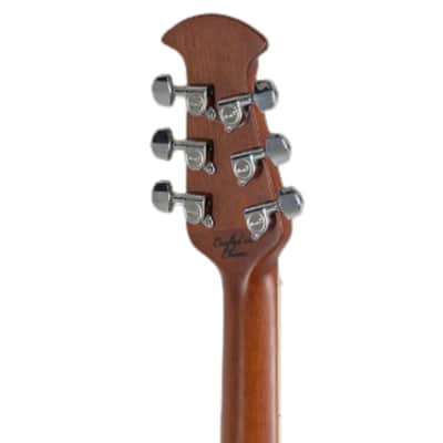 Ovation CS24X-7C Celebrity Series Traditional Plus Mid-Depth Acoustic-Electric Guitar Cognac Burst image 23