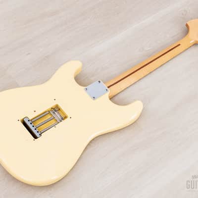 2016 Fender Yngwie Malmsteen Signature Stratocaster Yellow White w/ Seymour Duncan YJM & Tweed Case, Japan MIJ image 14