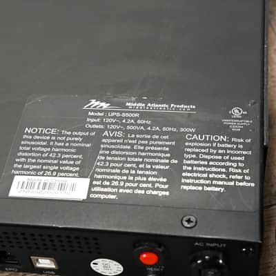 Middle Atlantic UPS-S500R Select Series Uninterruptible Power Supply CG01KHG Bild 11