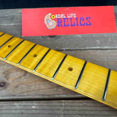 Real Life Relics Curly Flame Maple Stratocaster® Style Neck 21 Fret SMMFV21 #2 image 3