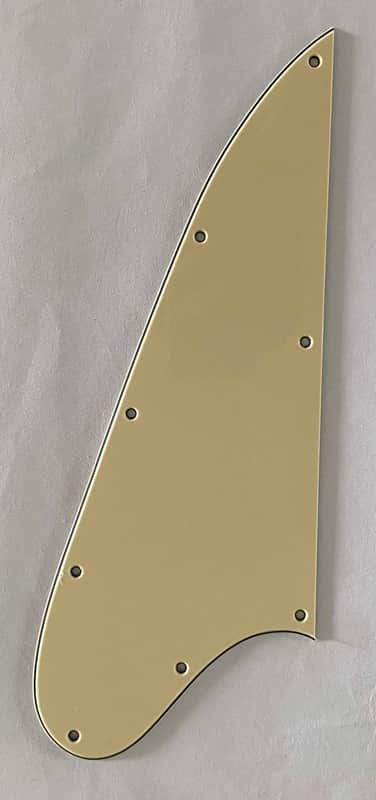 New Guitar Pickguard Fits Firebird Blank Guitar Pickguard Scratch Plate 3 Ply Vintage Yellow image 1