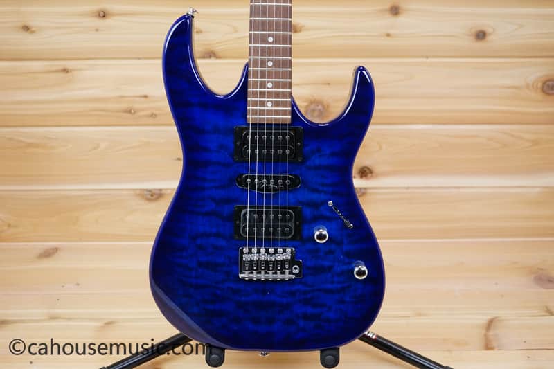 Ibanez GRX70QA-TBB Gio - Transparent Blue Burst image 1