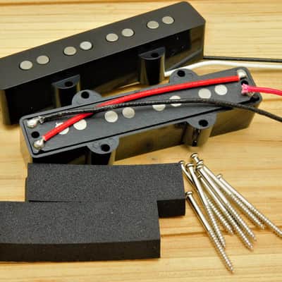 Artec Split Jazz Bass Noiseless Alnico 5 Pickup Set HOT! 11k / 13k image 9