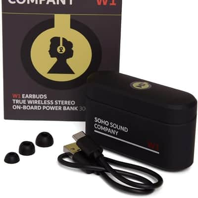 Soho W1 Bluetooth headphones in ear buds wireless, black image 5
