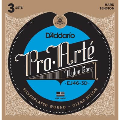 D'Addario K-Git.Saiten Pro Arte EJ46-3D Silverplated, Hard, 3er Set - Classic Guitar Strings image 1