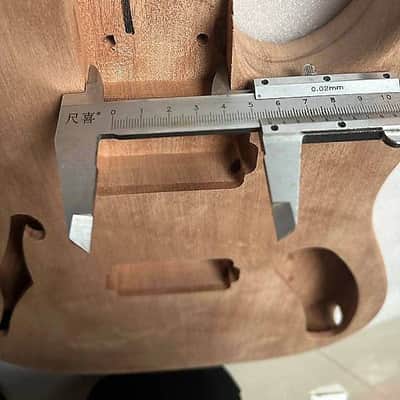 Mahogany Wood HH Telecaster Tele Style Guitar Body image 2