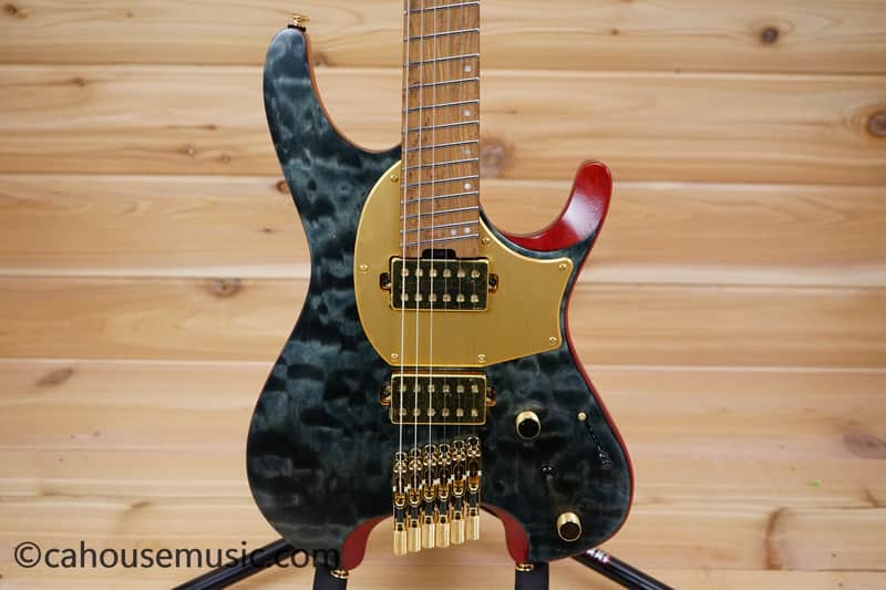 Ibanez MGFM10-OBL Manuel Gardner Fernandes Signature Quest - Obsidian Black Low Gloss image 1