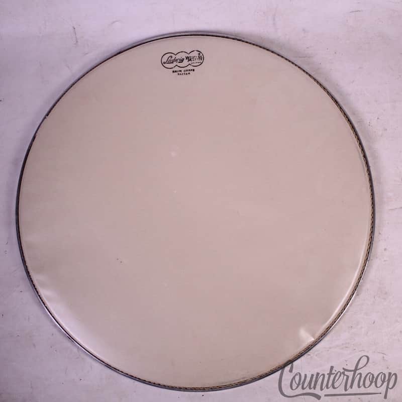 Ludwig 17" Vintage 60s Tom Drum Corps Batter Cloud Logo Weather Master Snare USA image 1